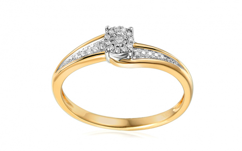 Eljegyzési gyémánt gyűrű 0,050 ct - IZBR246