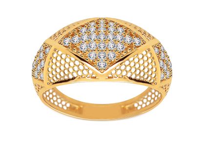 Arany női gyűrű cirkóniákkal