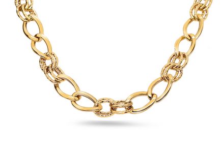 Elegáns arany nyaklánc Olivia gravírozással