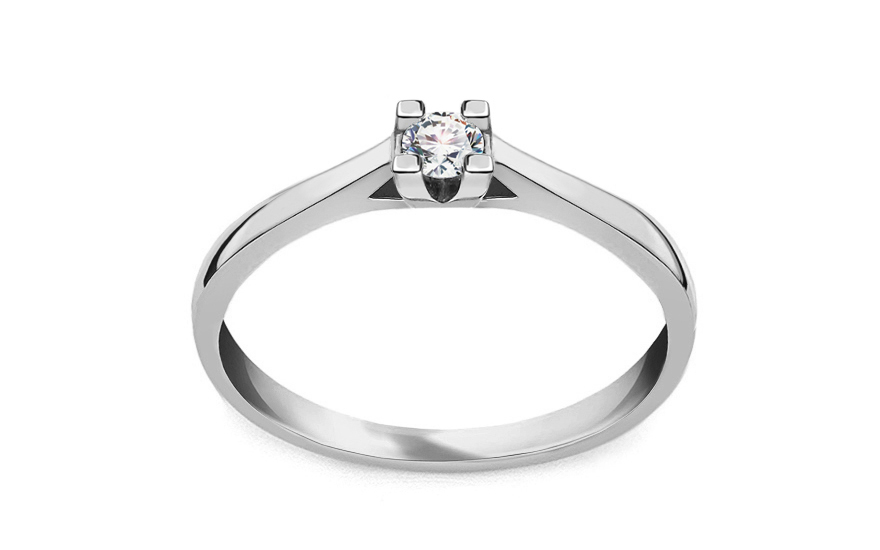 Royal Heart 7 eljegyzési gyűrű gyémánttal 0,100 ct - LRBR021
